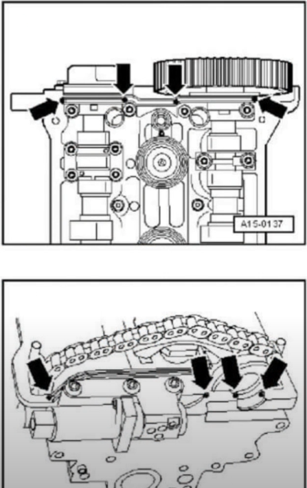 Rocker cover sealant locations